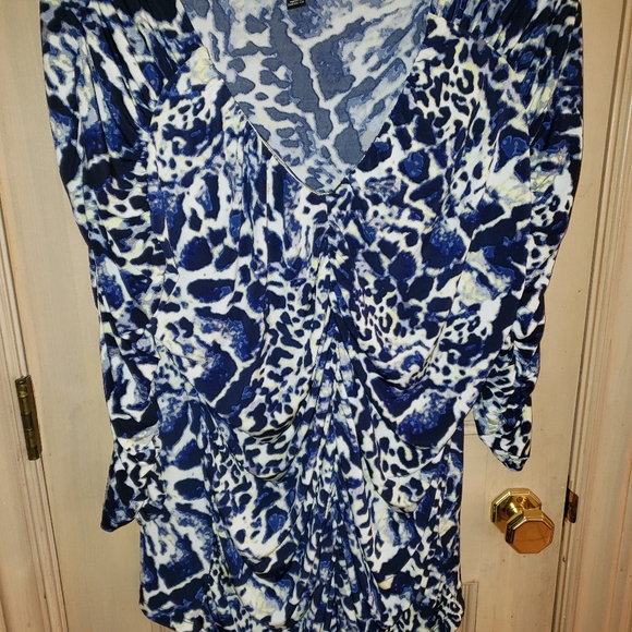 Womens plus sz 1X animal print shirt Fashion Bug - Picture 5 of 6